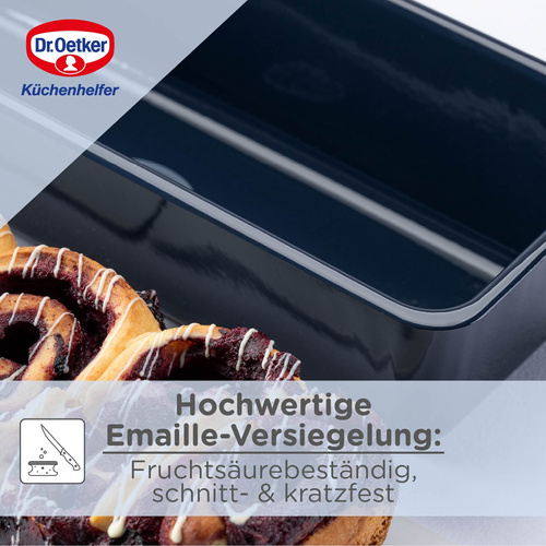 Forma do pieczenia chleba ciast emaliowana 35x12x8,5 cm Dr. Oetker