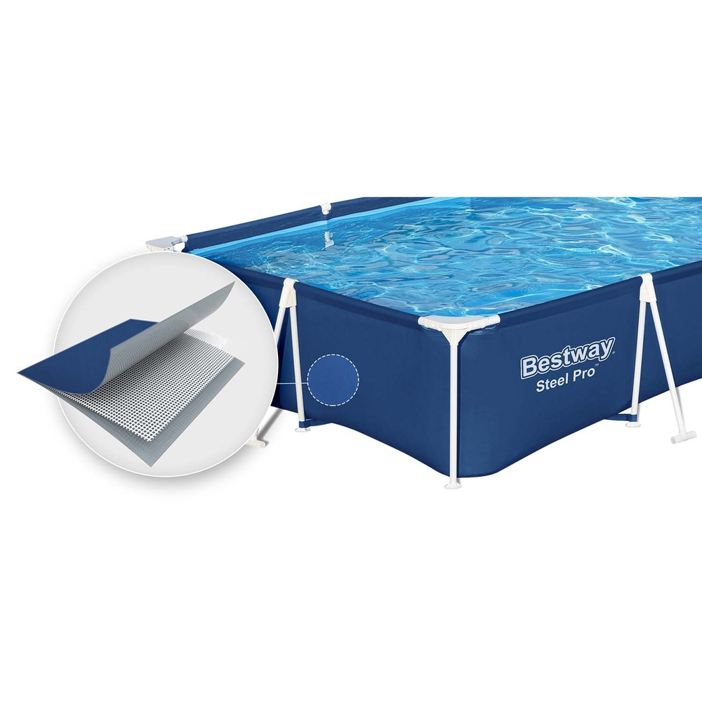 Basen Stelażowy Steel Pro 300x201x66 Prostokątny BESTWAY