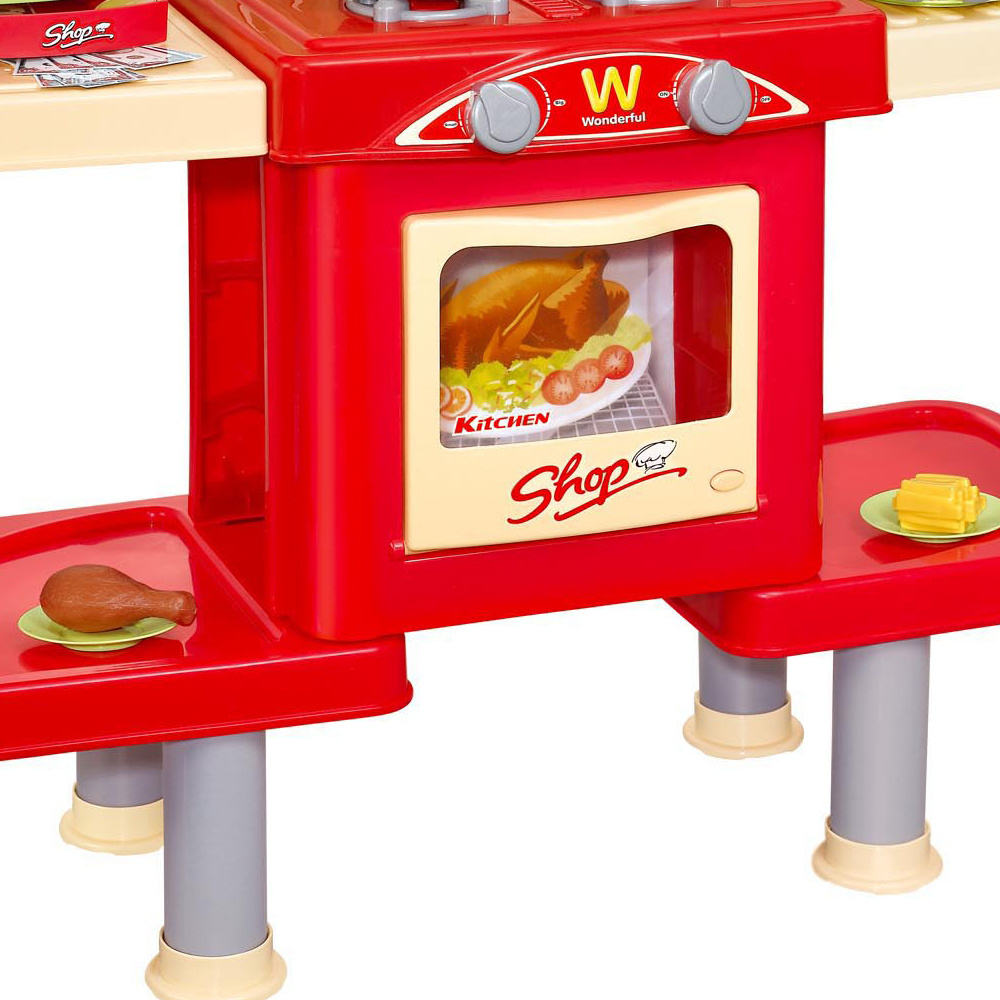 Duża kuchnia na kółkach kasa Fast Food+ Akcesoria dla dzieci