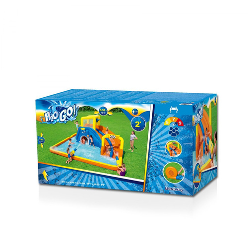 Bestway ogromny WODNY PLAC ZABAW 551x502x265cm zjeżdżalnia ścianka 53377