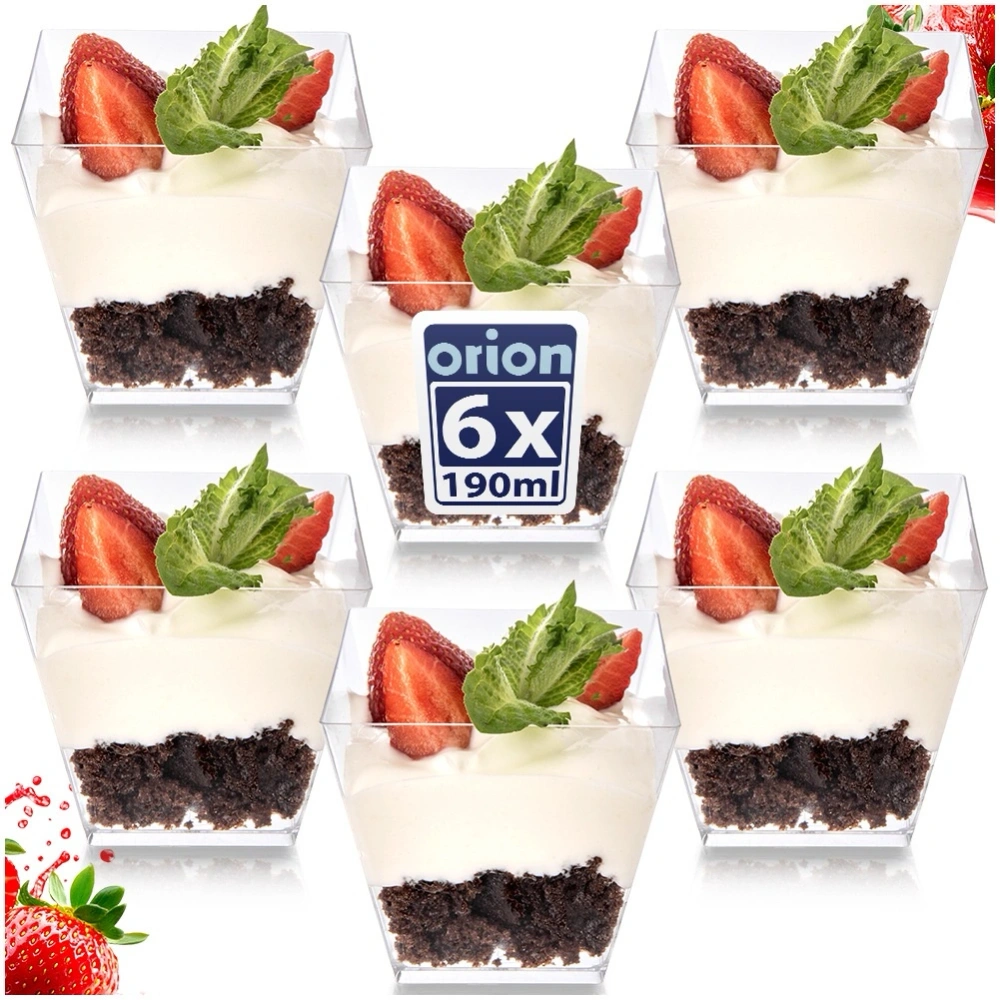 Pucharki na desery, przekąski 180 ml 6 szt.