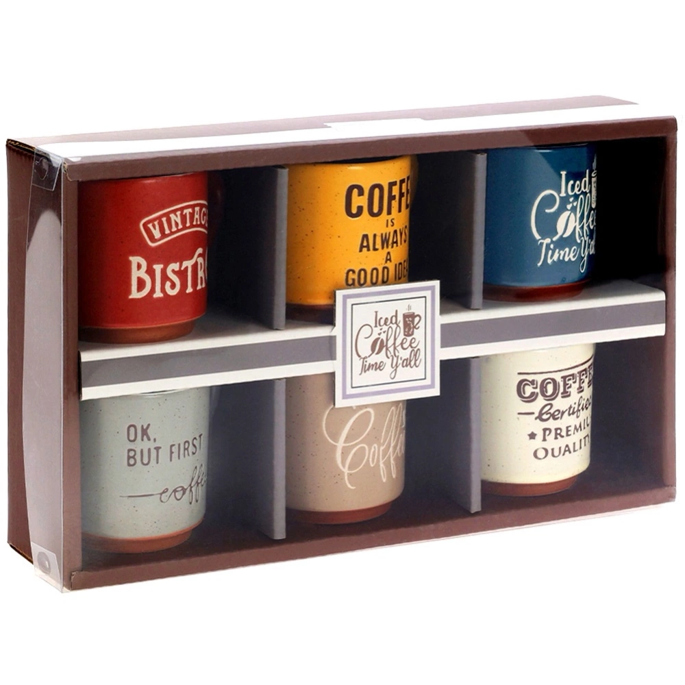 Kubki do espresso ceramiczne 110 ml 6 szt.