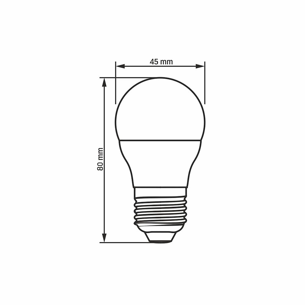 Żarówka LED E27 G45 Kulka 4W = 33W 380lm 4000K Neutralna Biel 240° Videx