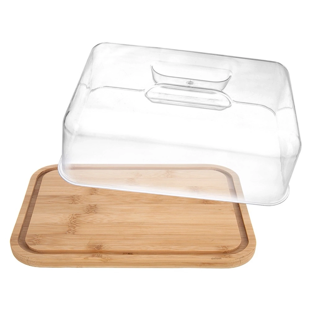 Deska do serwowania bambusowa z pokrywką 28x22x11 cm