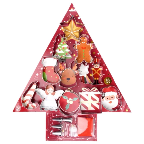 Wykrawacze do ciastek stalowe 17 el.