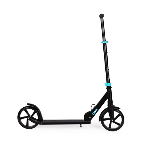 Duża składana hulajnoga 95-105 cm czarno-niebieska
