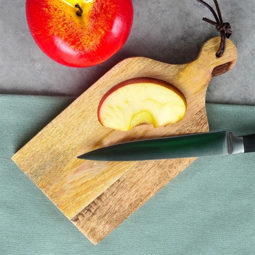 Deska do krojenia i serwowania drewniana 19,5x10 cm