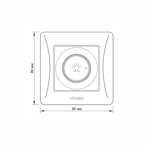 Ściemniacz 600W czarny grafit VIDEX BINERA