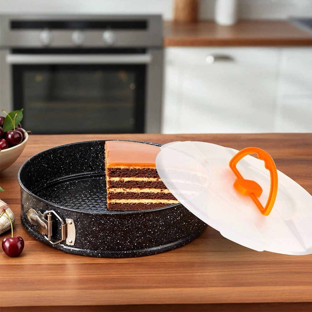 Tortownica rozpinana granitowa z pokrywką 28 cm