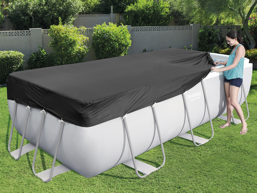 Bestway Pokrywa na basen stelażowy 396x185cm 58232