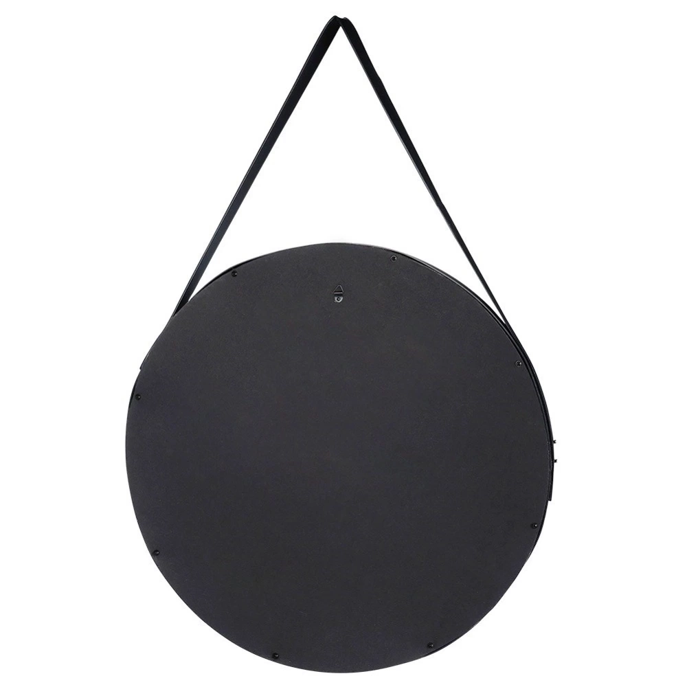 Lustro ścienne czarne okrągłe 52 cm