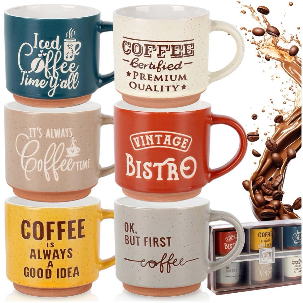 Kubki ceramiczne 230 ml 6 szt.