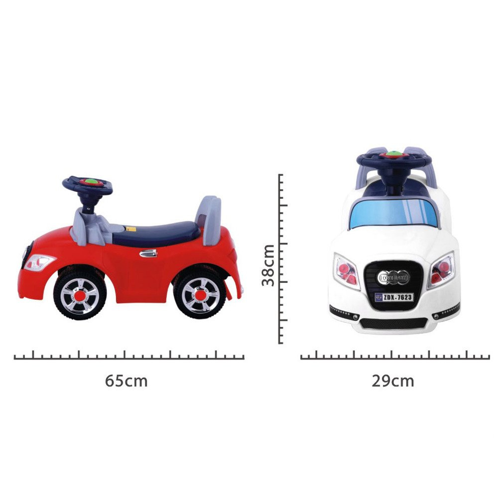 Jeździk pchacz autko samochód 3w1 panel muzyczny