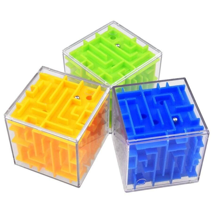 Kostka gra zręcznościowa Labirynt Układanka 3d magiczna