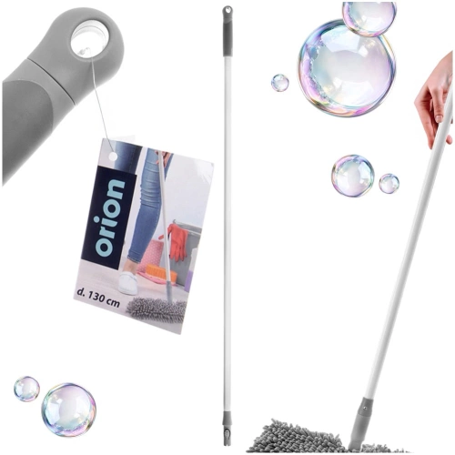 Kij do mopa i miotły stalowy CLEAN SYSTEM 130 cm