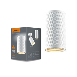 Oprawa Natynkowa Lampa Sufitowa Videx Halogenowa Spot 1x GU10 Biała TALEN