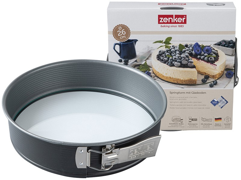 Tortownica ze szklanym dnem 26 cm szklane dno forma do pieczenia ZENKER 6930