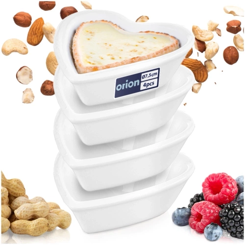 Miseczki na przekąski porcelanowe 7,5 cm, 35 ml 4 szt.