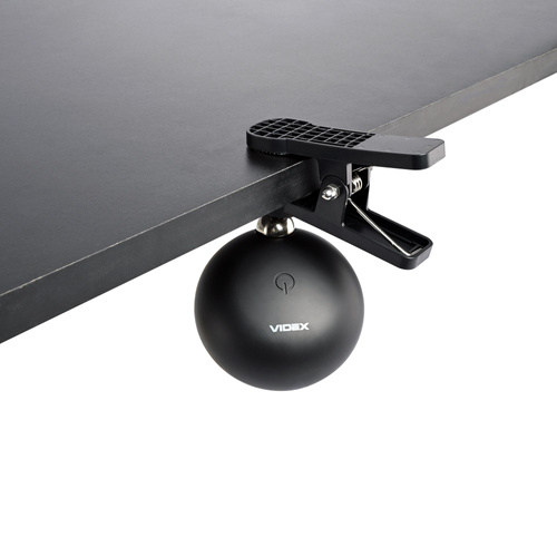 Lampa Biurkowa Videx LED 3W 300lm 5500K Zimna Czarna Ściemnialna