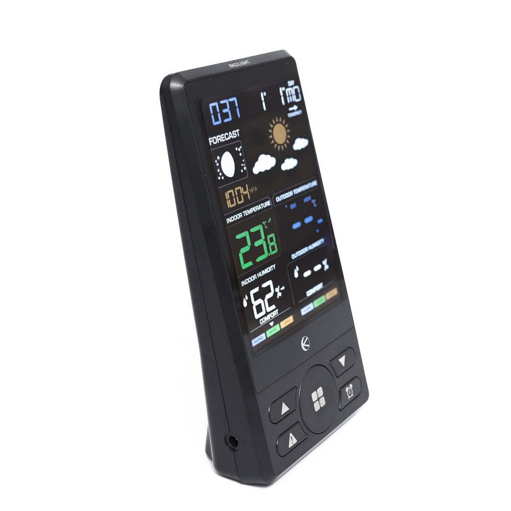 Bezprzewodowa stacja pogodowa termometr barometr zegar budzik prognoza