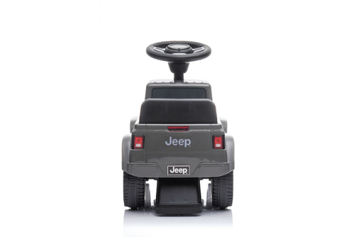 Jeździk odpychacz pchacz z dźwiękiem Jeep auto dla dziecka szary