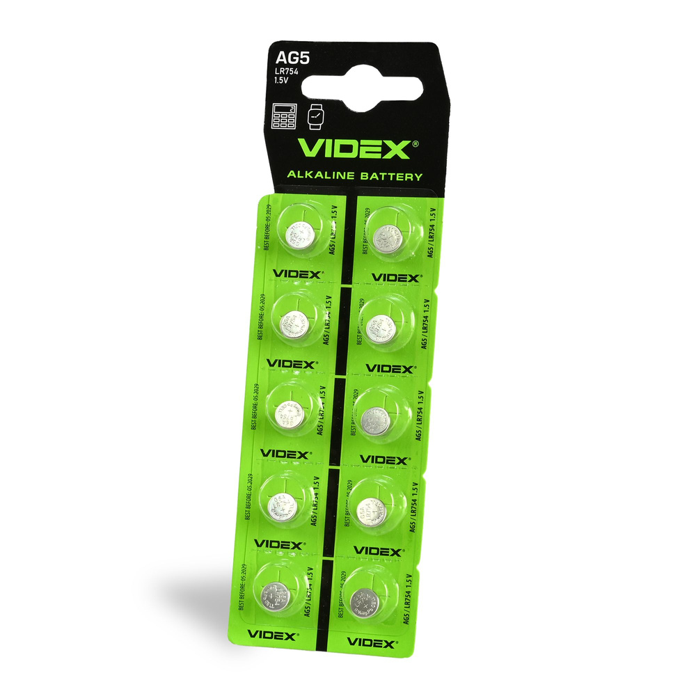 Bateria alkaliczna VIDEX AG5/LR754 BLISTER 10 szt.