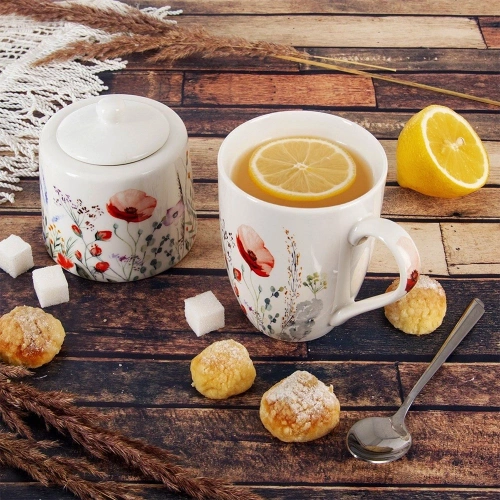 Cukierniczka porcelanowa biała MAKI 320 ml