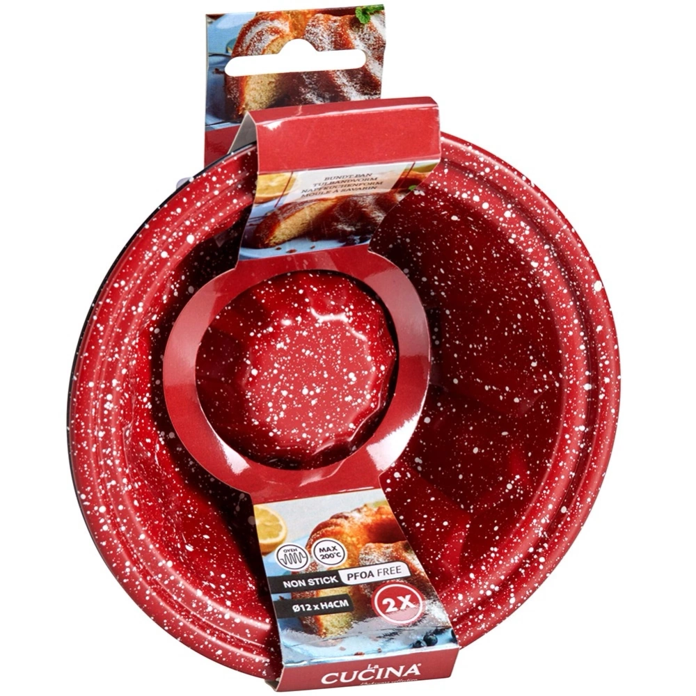 Forma do babki granitowa z kominem 12 cm 2 szt.