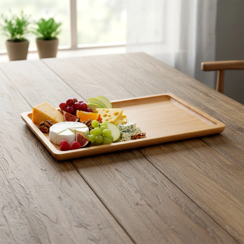Taca do serwowania bambusowa 33x23 cm