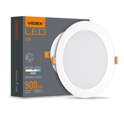 Oprawa oświetleniowa LED typu downlight VIDEX-DOWNLIGHT-LED-DLBR-124-12W-NW