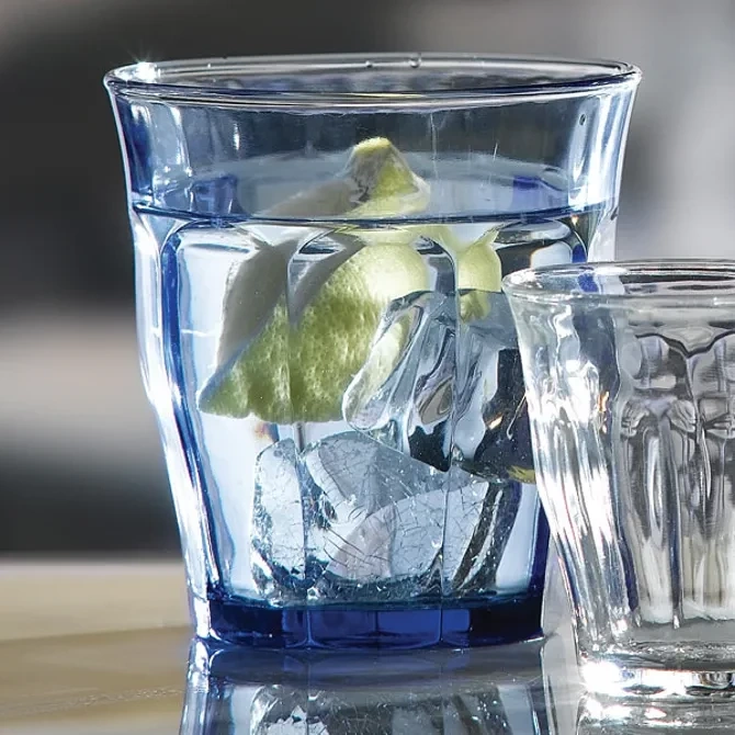 Szklanki do napojów 310 ml niebieskie hartowane 4 szt. Duralex