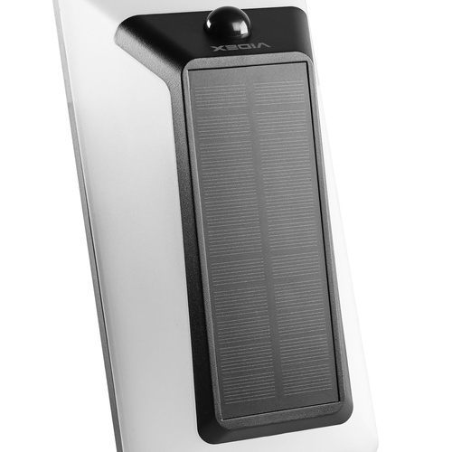 Kinkiet solarny Videx LED biały z czujnikiem ruchu 500lm IP54 aku LiFePO4