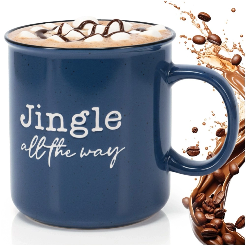 Kubek ceramiczny granatowy XXL 700 ml