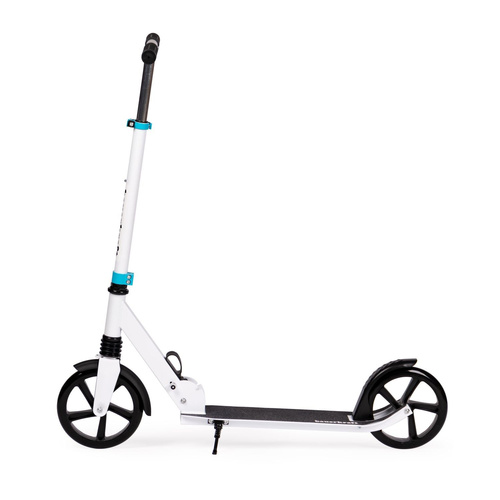 Duża składana hulajnoga 95-105 cm biało-niebieska