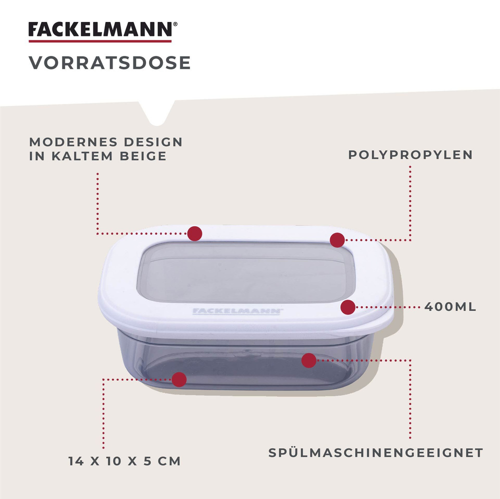 Pojemnik prostokątny Be The Move, 400 ml FACKELMANN