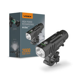 Latarka rowerowa Videx LED 2000lm IP68 czas pracy 100h 6 trybów zasięg 225m