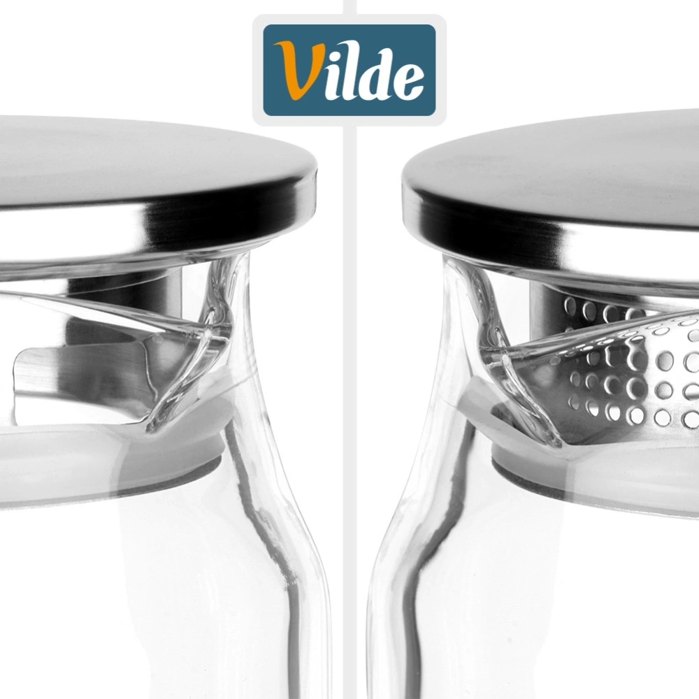 Dzbanek szklany z pokrywką 1,5 l