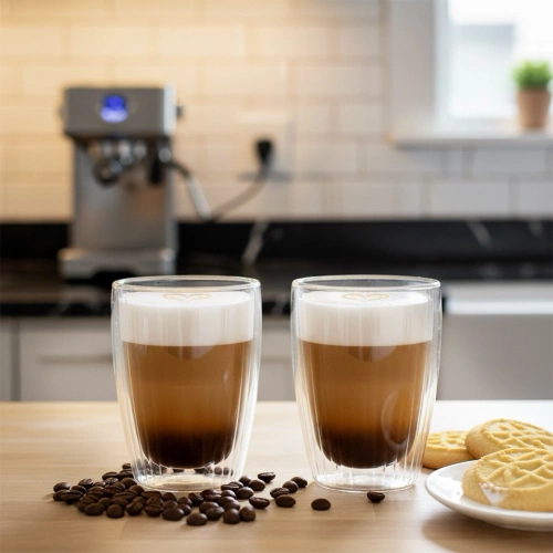 Szklanki termiczne z podwójną ścianką do kawy i herbaty 350 ml 2 szt.