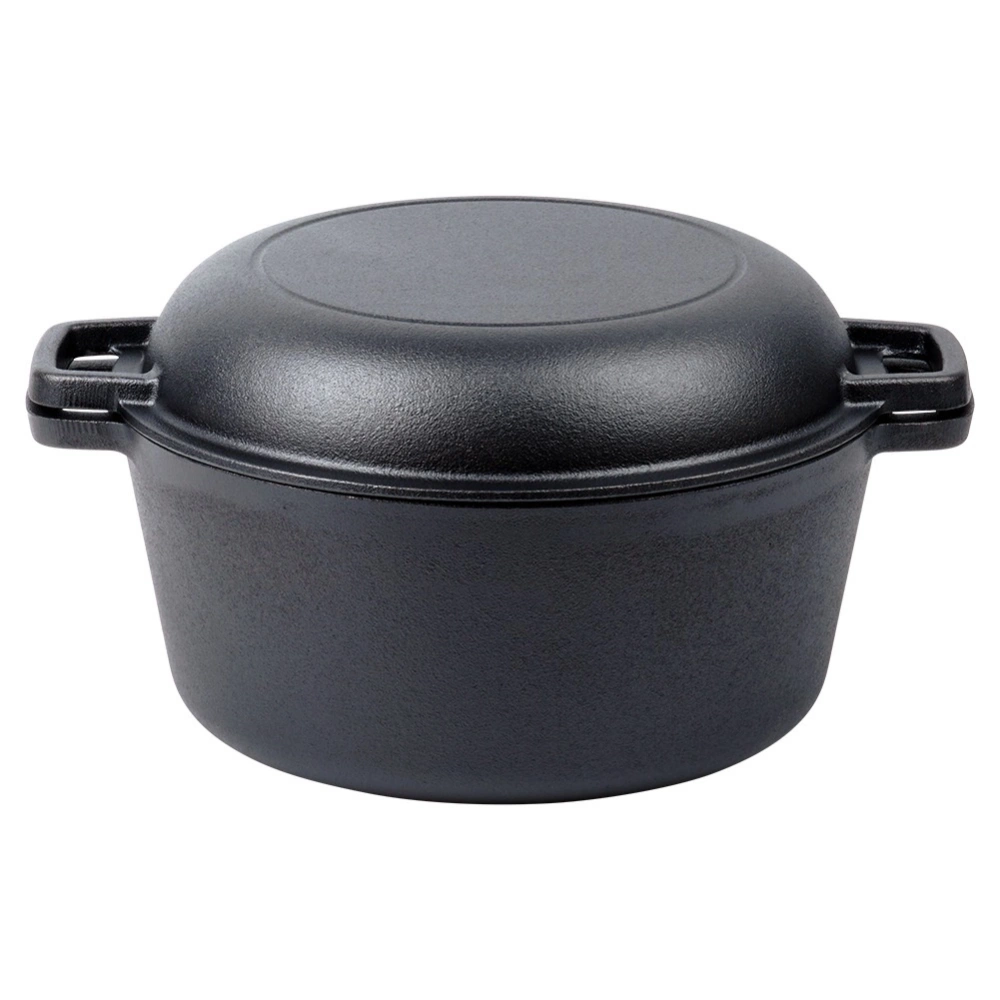 Garnek z pokrywką żeliwny 2w1 CAST LINE 26 cm, 4,5 l / 1,6 l