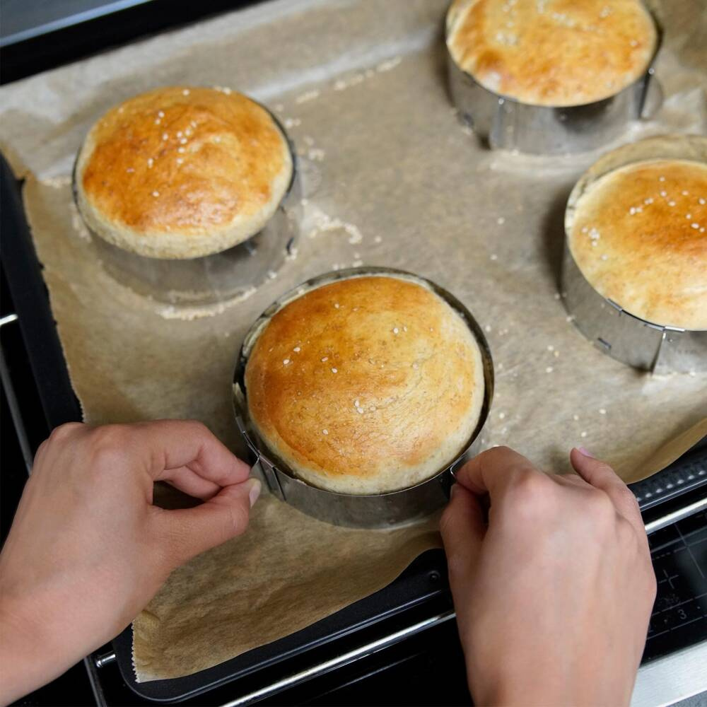 Obręcz regulowane pierścienie deserowe do serwowania ciast deserów bułekFACKELMANN 21601