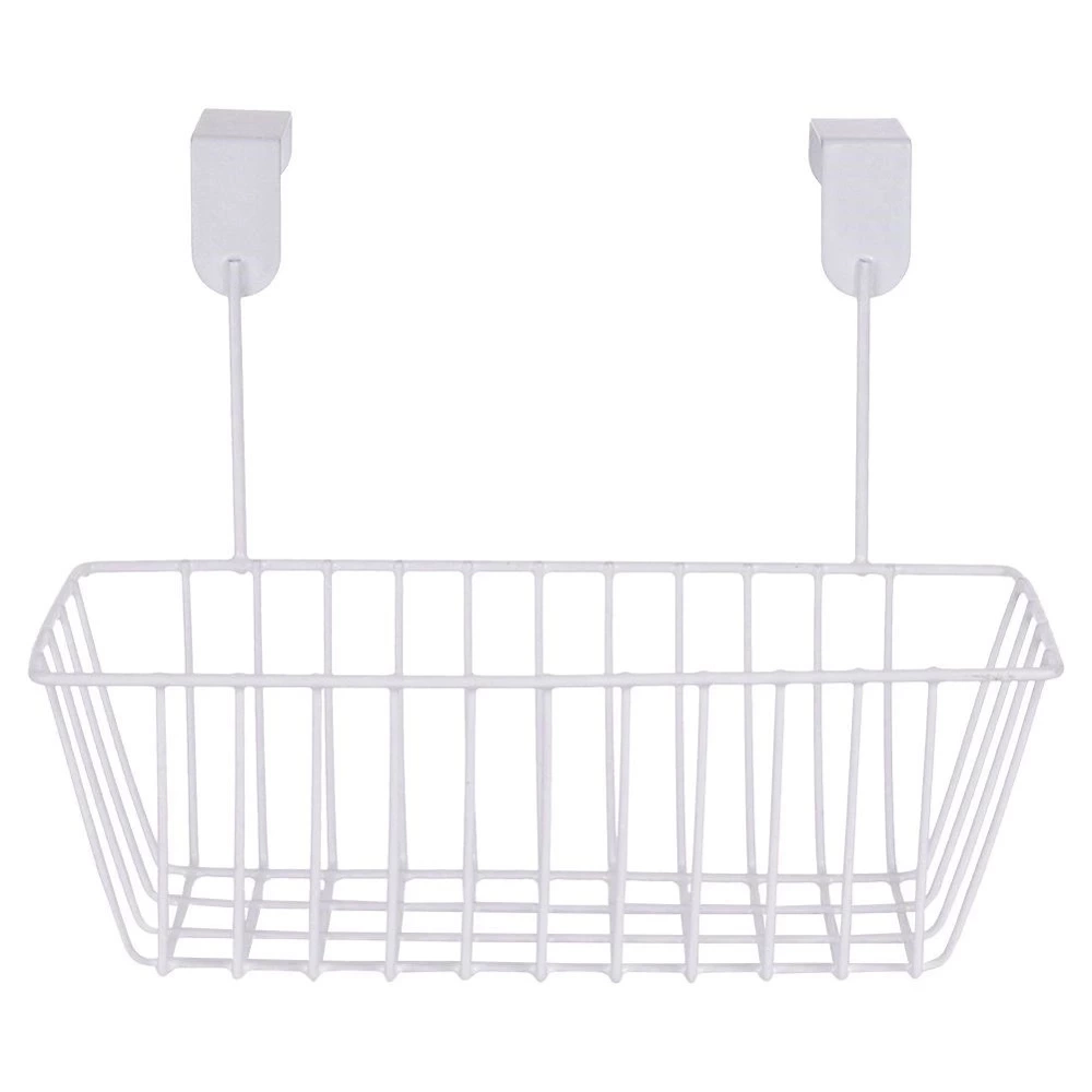 Koszyk na drzwi metalowy biały 28 cm