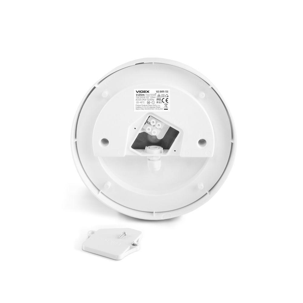 KINKIET PLAFON ZEWNĘTRZNY LED Okrągła Biały Nowoczesny Design 15W IP65