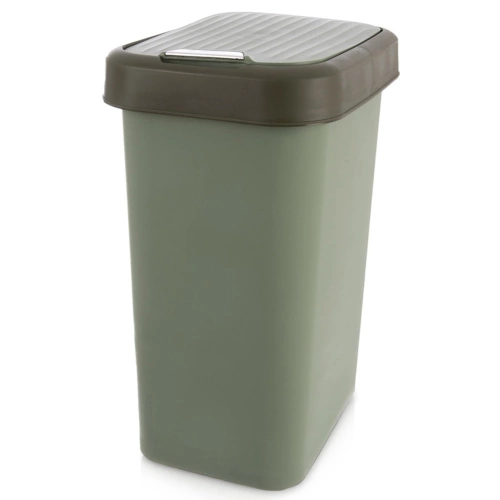 Kosz na śmieci plastikowy zielony 25 l