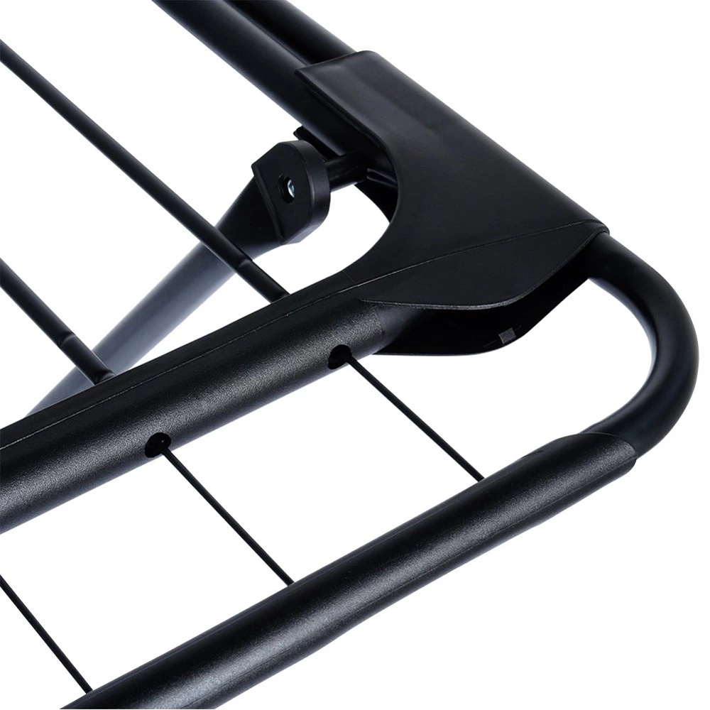 Suszarka na pranie metalowa czarna rozsuwana XXL 108-182 cm