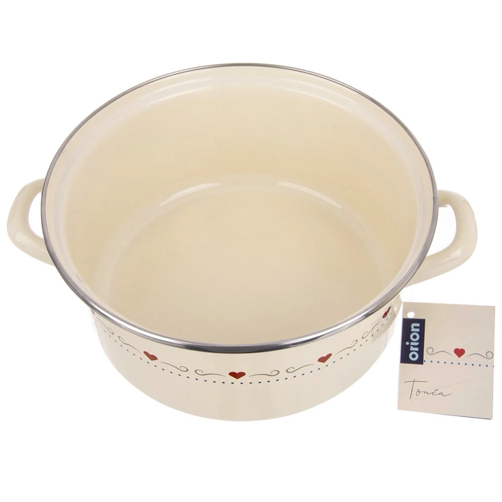 Garnek emaliowany kremowy TONCA 24 cm, 4 l