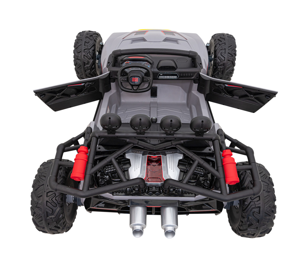 Auto Buggy Racing 5 na akumulator dla dzieci +3. Szary + Silniki 2x200W + Pilot + Wolny Start