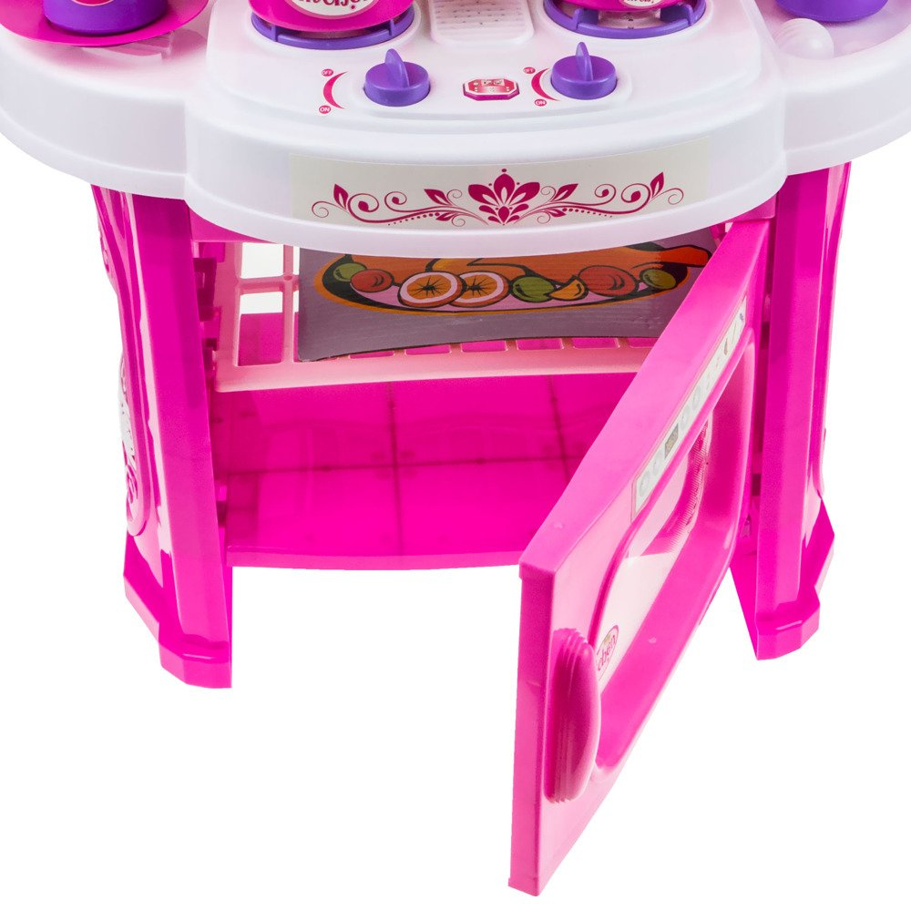 Duża kuchnia z szafką Akcesoria Dźwięki i Światła garnki