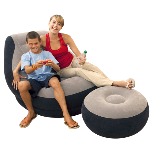 Pufa z podnóżkiem oraz uchwytem na napoje 99 x 130 x 76 cm INTEX 68564