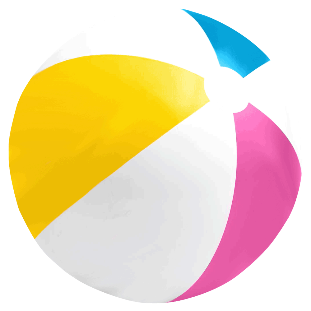 Piłka plażowa basenowa do wody na plażę dmuchana tęcza 61 cm Intex 59030