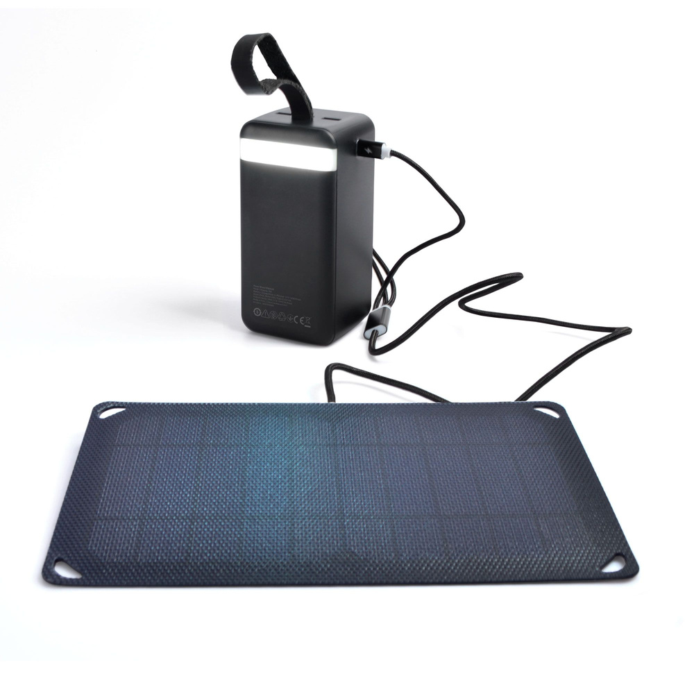 Ładowarka solarna przenośna VIDEX 5W lekka IP68 + kabel USB Type-C 1 m